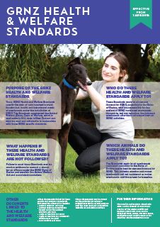 GRNZ Health & Welfare Standards Poster